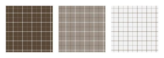 Set of tattersall plaid seamless surface pattern vector