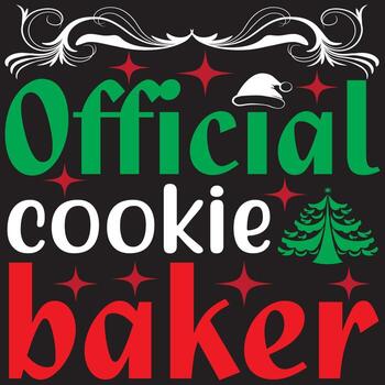 Official cookie baker vector