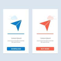 Arrow Pointer Up Next  Blue and Red Download and Buy Now web Widget Card Template vector