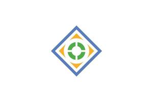 Letter O Colorful Logo vector