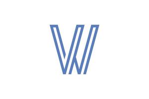 W Letter Logo Template vector