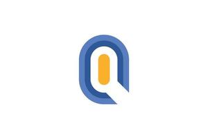 Initial Letter Q Modern vector