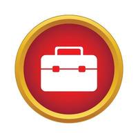 Brief case Icon, simple style vector