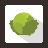 Cabbage icon in flat style vector