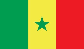 imagen de la bandera de senegal vector