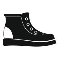 Hiking boots icon vector simple