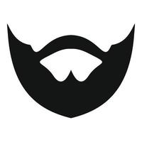 Clipped beard icon, simple style. vector