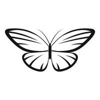 Decorative moth icon, simple style. vector