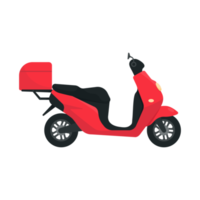 motorcykel för matleveransservice online beställningskoncept png