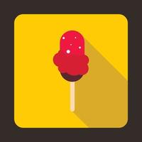 icono de helado, estilo plano vector