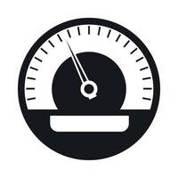 Speedometer icon, simple style vector