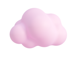 3D Clouds. Fluffy clouds in the sky for decorating cartoon scenes. png