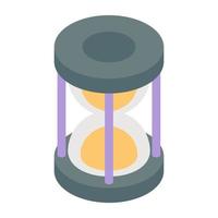 icono de reloj de arena disponible para descarga instantánea vector