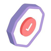 Perfect design icon of security shield vector