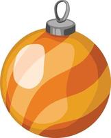 símbolo de año nuevo o navidad juguete bola de navidad vector