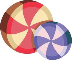 lollipop dulces símbolo coloreado vector de dibujos animados