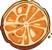 icono símbolo limón naranja frutas brillante colorido vector