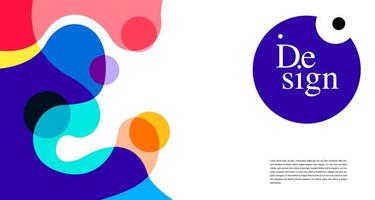 plantilla de banner abstracto colorido con texto ficticio para diseño web, página de inicio y material impreso vector
