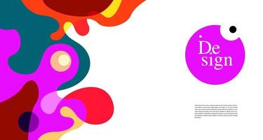 Colorful Abstract Banner Template with Dummy Text for Web Design, Landing page, and Print Material vector