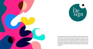 Colorful Abstract Banner Template with Dummy Text for Web Design, Landing page, and Print Material vector