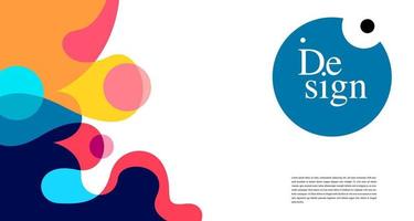 Colorful Abstract Banner Template with Dummy Text for Web Design, Landing page, and Print Material vector