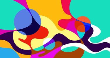 Vector colorful abstract psychedelic liquid and fluid background pattern