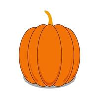 Pumpkin icon symbol on white background. Vector illustration. EPS 10.