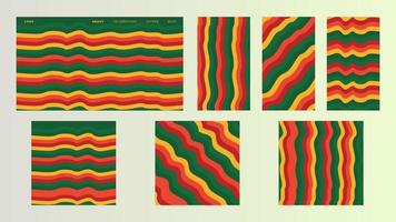 Set abstract background with red, yellow and green. landing page, web, feed promotion, wallpaper. vector