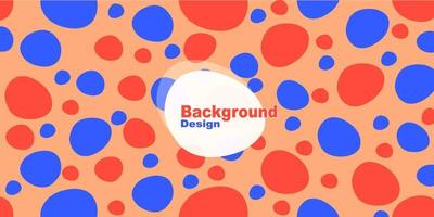 Seamless pattern background with blue and red shapes. vector