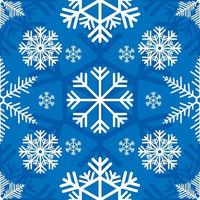 Seamless Snowflakes Pattern vector