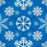 Seamless Snowflakes Pattern vector