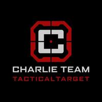 C Letter Tactical target logo design vector