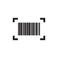 barcode check icon vector