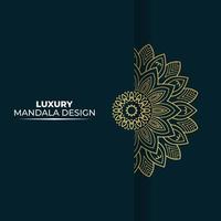 Round Luxury mandala design template free download vector