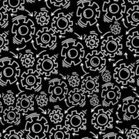 Gears seamless pattern. Vector background. Vector seamless pattern for children, fabrics, clothes, wallpaper, nursery. Hand drawing,