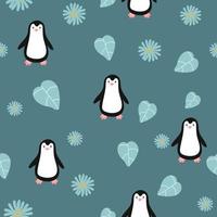 Cartoon Penguin Icon, Vector illustration. Perfect for fabric, wrapping paper or nursery decor.