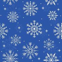 Snowflakes Seamless Pattern Background vector