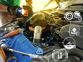 Engine maintenance concept for driving safety photo