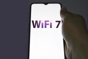 concepto wi-fi 7 comunicación en red de próxima generación, comunicación de alta velocidad foto