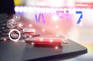 wi-fi 7 comunicación de red de próxima generación, comunicación de alta velocidad foto