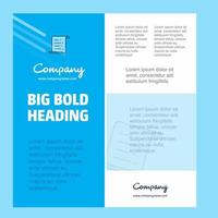 Text document Business Company Poster Template with place for text and images vector background