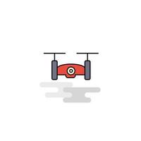 Flat Drone camera Icon Vector