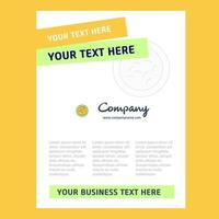 Bacteria Title Page Design for Company profile annual report presentations leaflet Brochure Vector Background