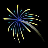 Modern flat illustration of firework vector