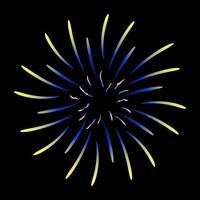 Modern flat illustration of firework vector