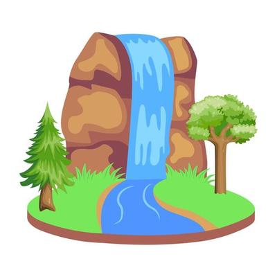 Look at this beautiful tropical island illustration