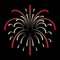 Modern flat illustration of firework vector