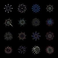 Modern flat illustration of firework vector