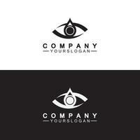 plantilla de diseño de icono de logotipo de gota de ojo vector