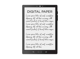 Digital Paper in a Tablet vector and transparent HD file